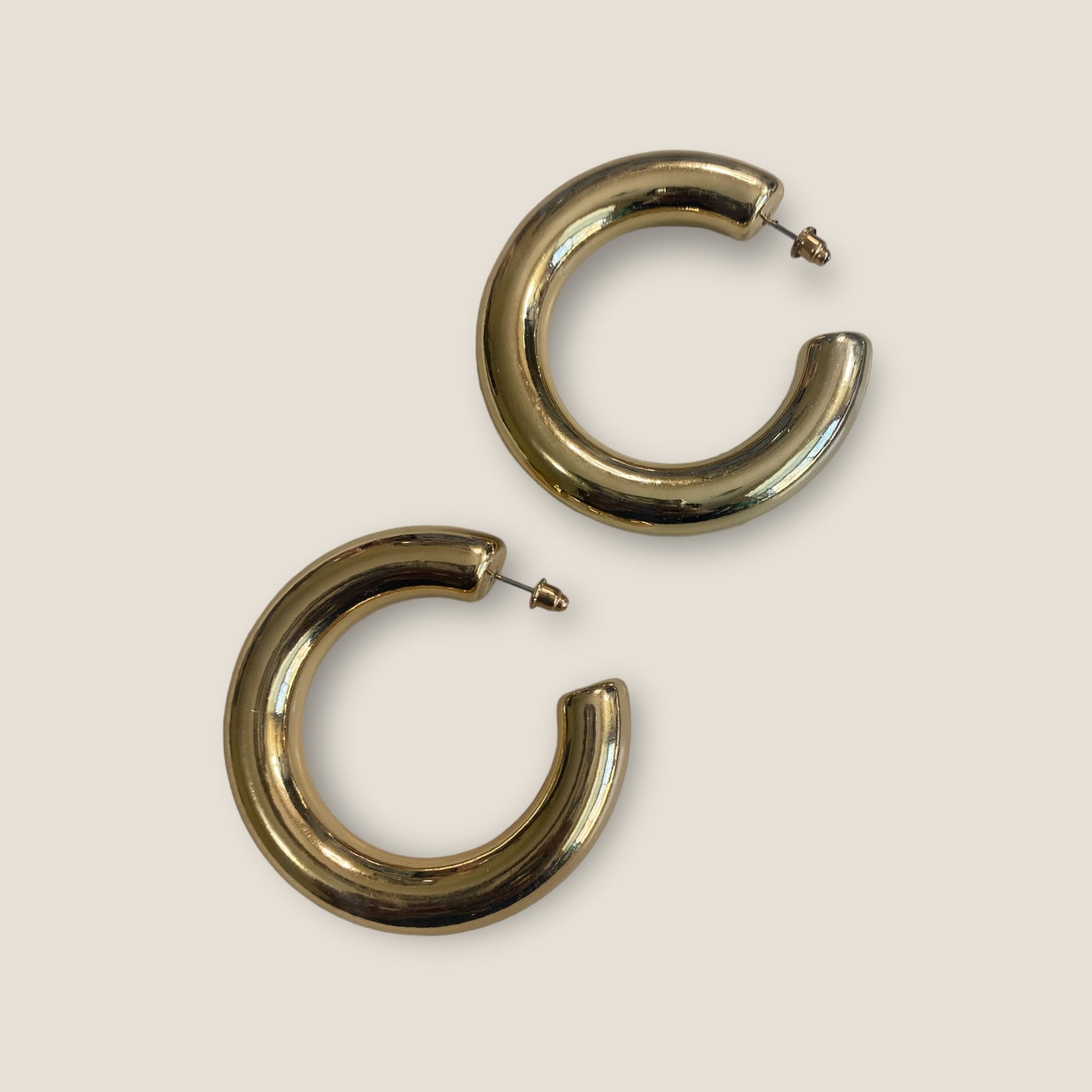 Ms.Thickums Gold Hoop Earrings